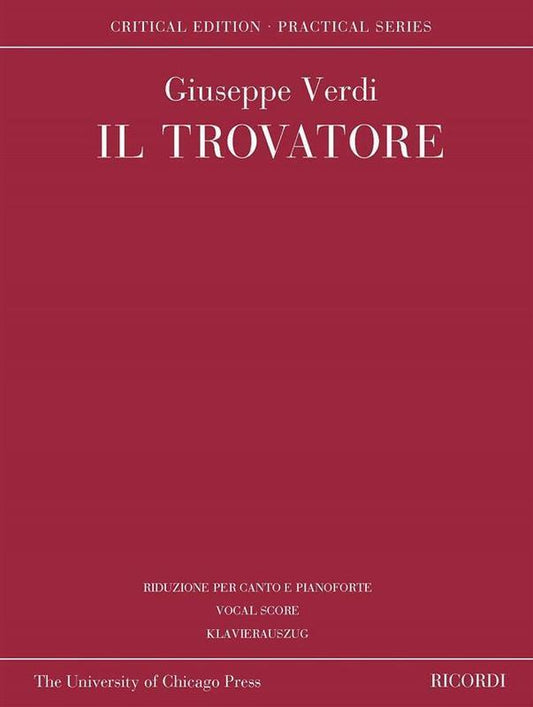 Verdi - Il Trovatore Vocal Score Eng/Ita/Ger (Softcover Book)