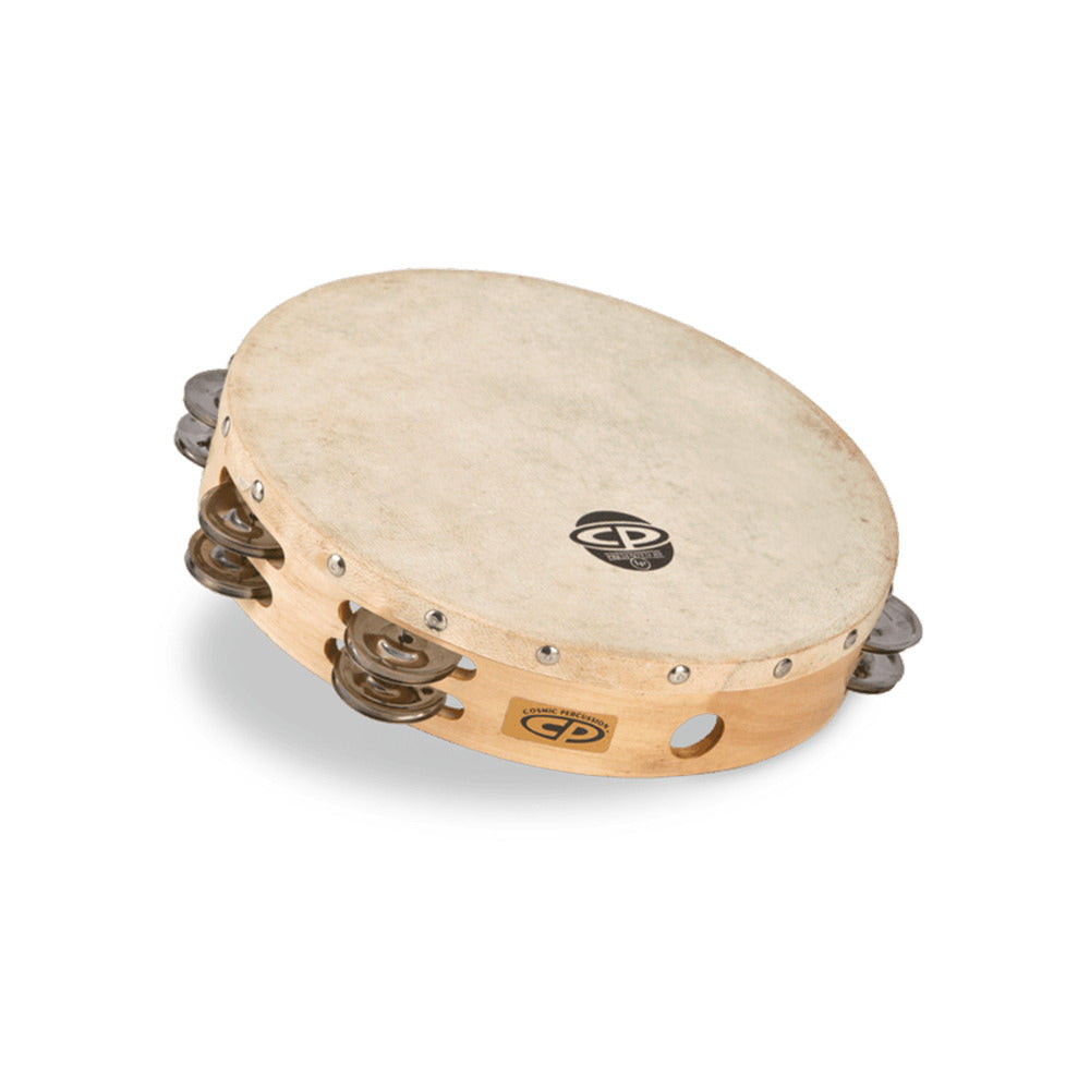 LP CP Wood Head Dbl Row 10 Inch Tambourine — view 2