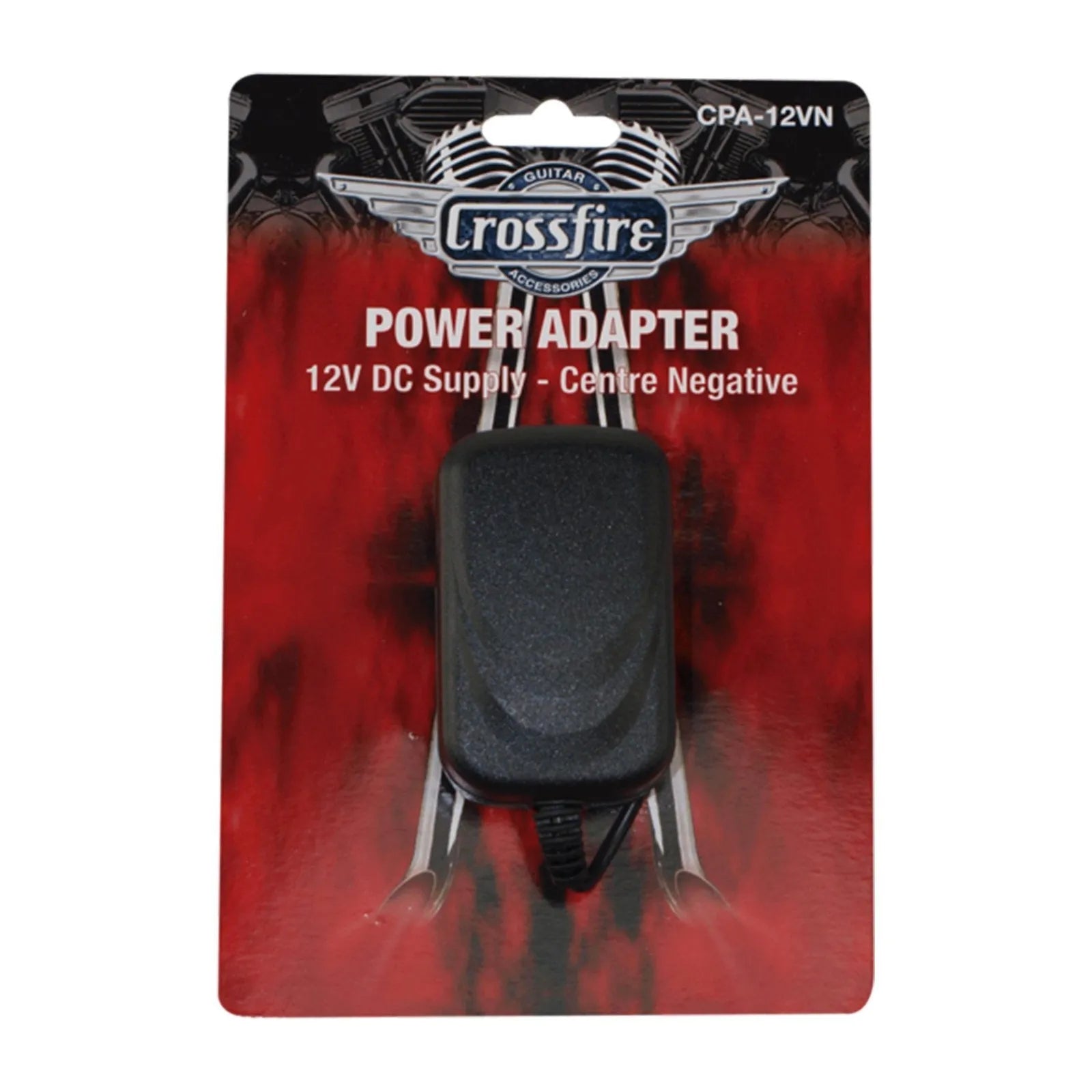 Crossfire CPA-12VN 12 Volt Centre Negative Power Supply for Guitar Effects Pedals, 1100mA, 1.65m Cable Length — view 5