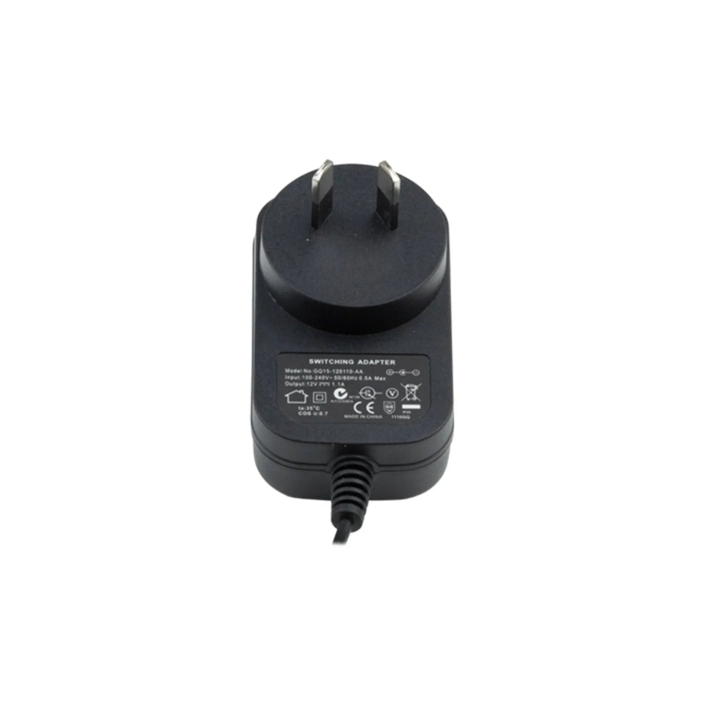 Crossfire CPA-12VN 12 Volt Centre Negative Power Supply for Guitar Effects Pedals, 1100mA, 1.65m Cable Length — view 4