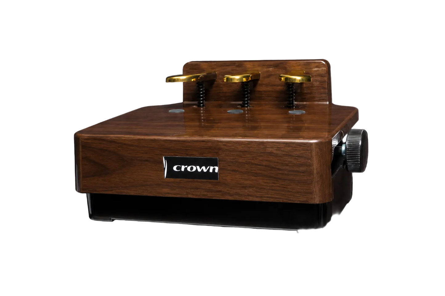 Crown Adjustable Piano Pedal Extender Riser - Walnut for Young Pianists