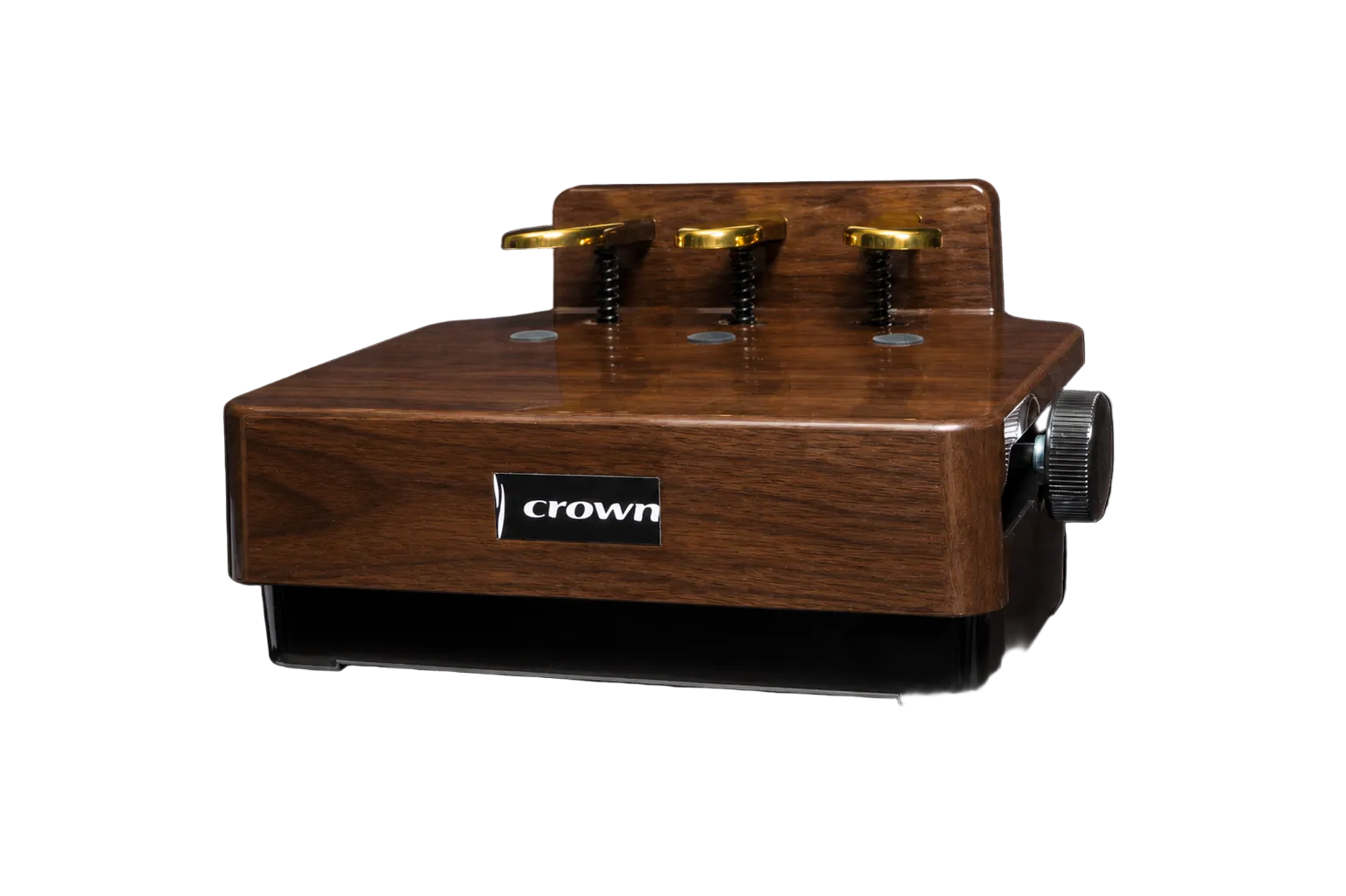 Crown Adjustable Piano Pedal Extender Riser - Walnut for Young Pianists