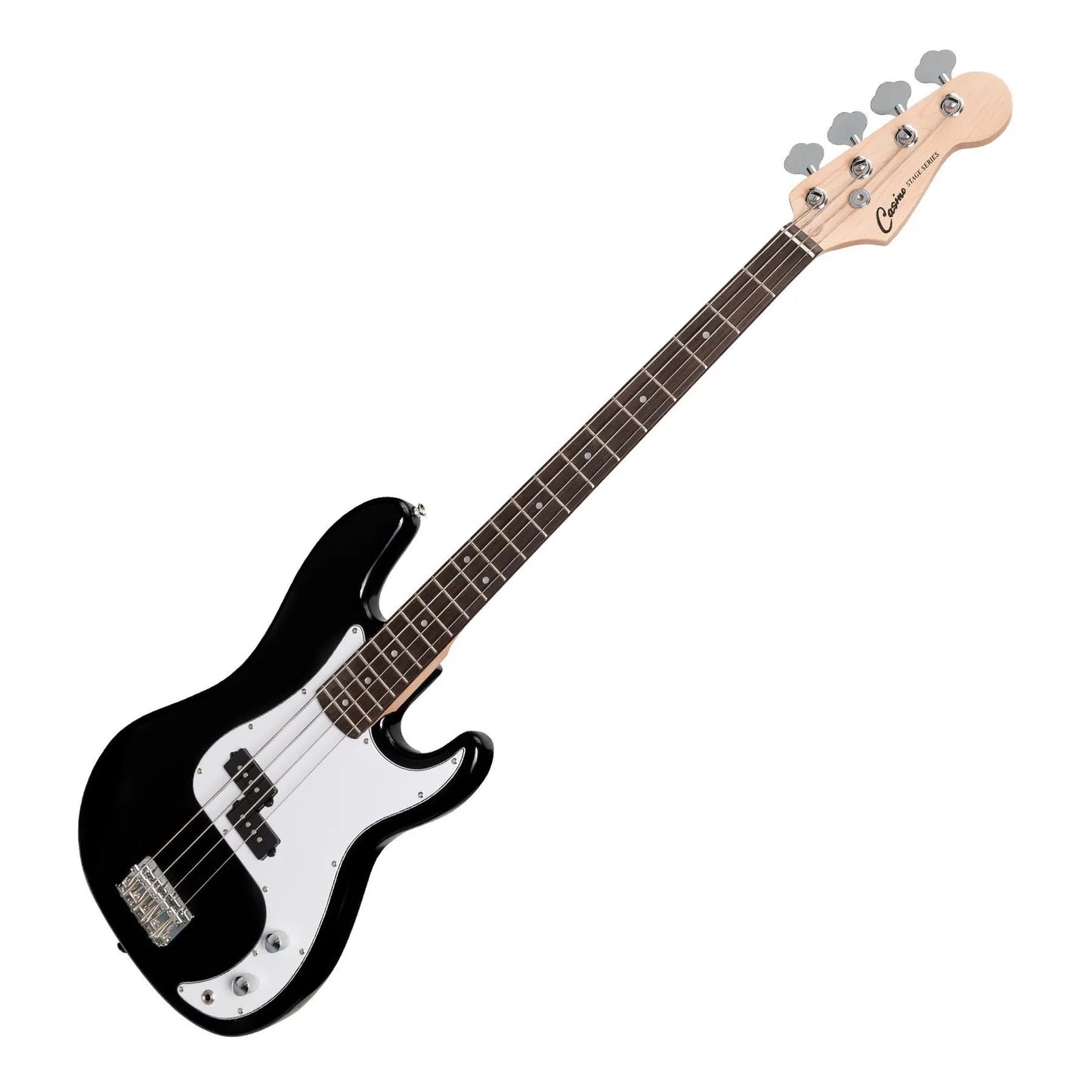 Casino CPB-21 P-Style Electric Bass Guitar Black with Gig Bag, Tuner, Strap, Lead, Picks — view 4