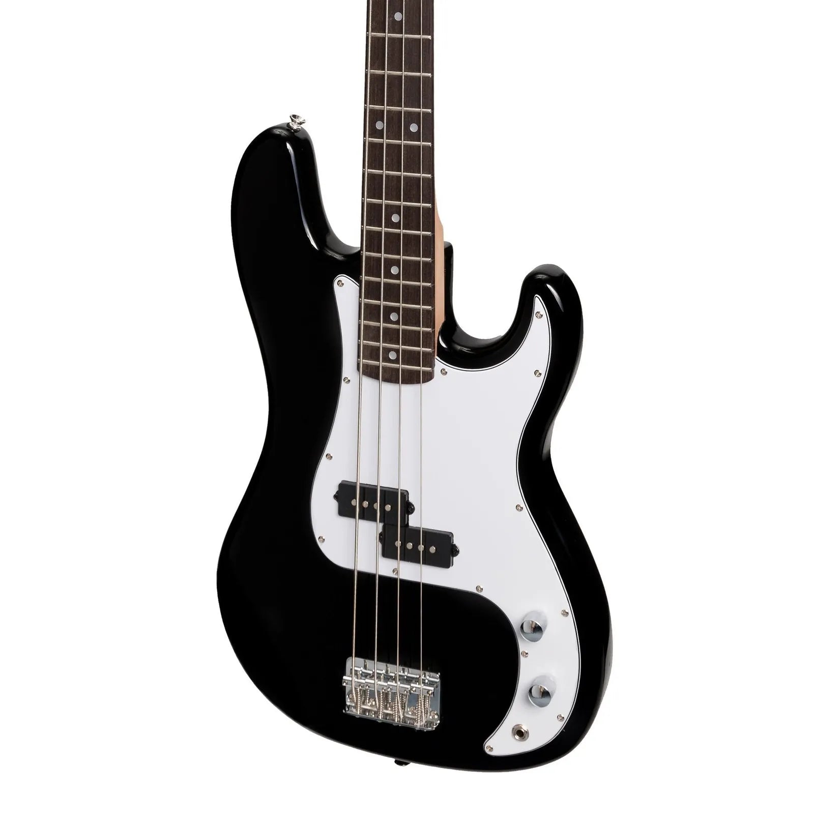 Casino CPB-21 P-Style Electric Bass Guitar Black with Gig Bag, Tuner, Strap, Lead, Picks — view 5
