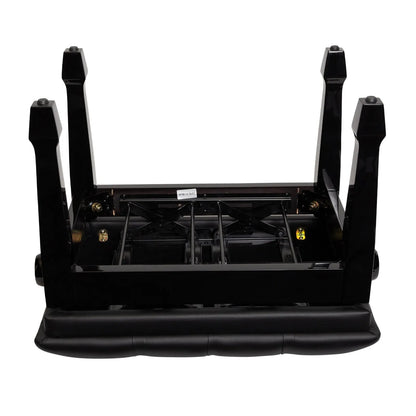 Crown Deluxe Adjustable Height Piano Stool - Black Faux Leather — view 3