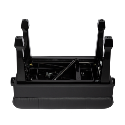 Crown Deluxe Hydraulic Height Adjustable Piano Bench with Storage - Black — view 3