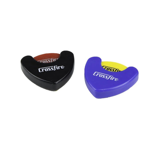 Crossfire CPH-6-TP Stick On Guitar Pick Holder (2 Pack) Heavy Duty Triangle Self-Adhesive