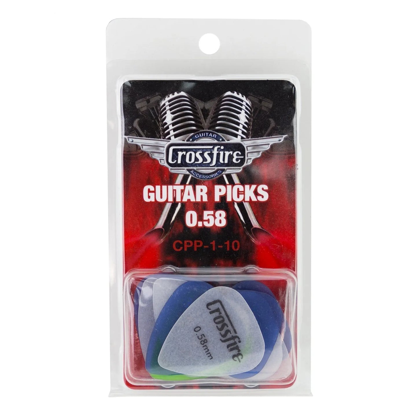 Crossfire 0.58mm Assorted Guitar Picks - 10 Pack — view 2