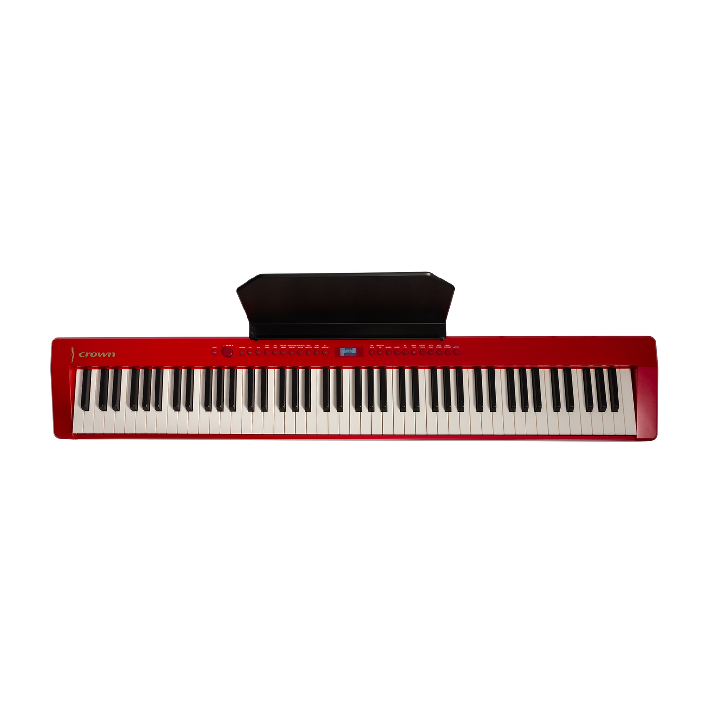 Crown CPP-811-RED 88-Key Portable Digital Piano with Weighted Keys and French Dream Sound Engine