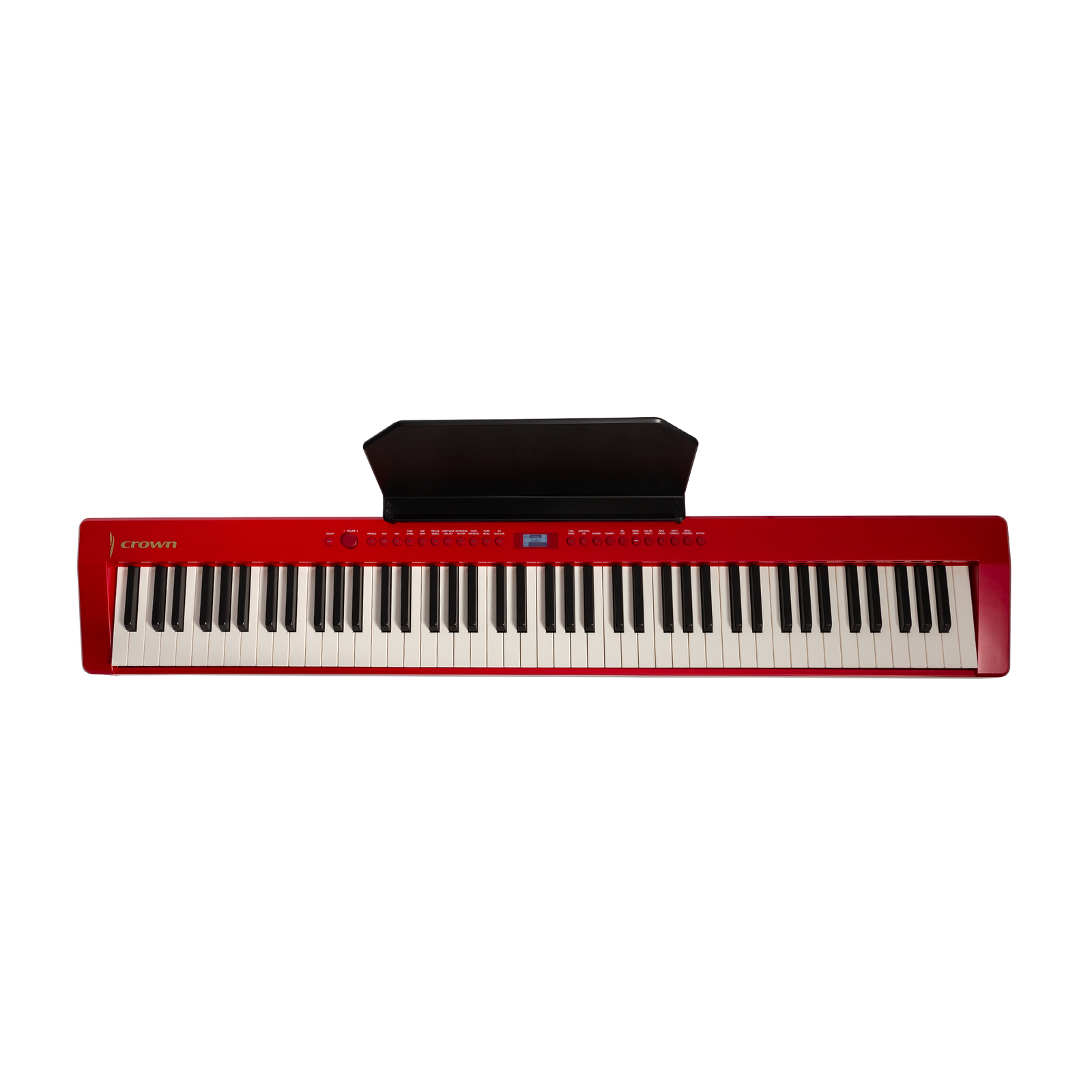 Crown CPP-811-RED 88-Key Portable Digital Piano with Weighted Keys and French Dream Sound Engine