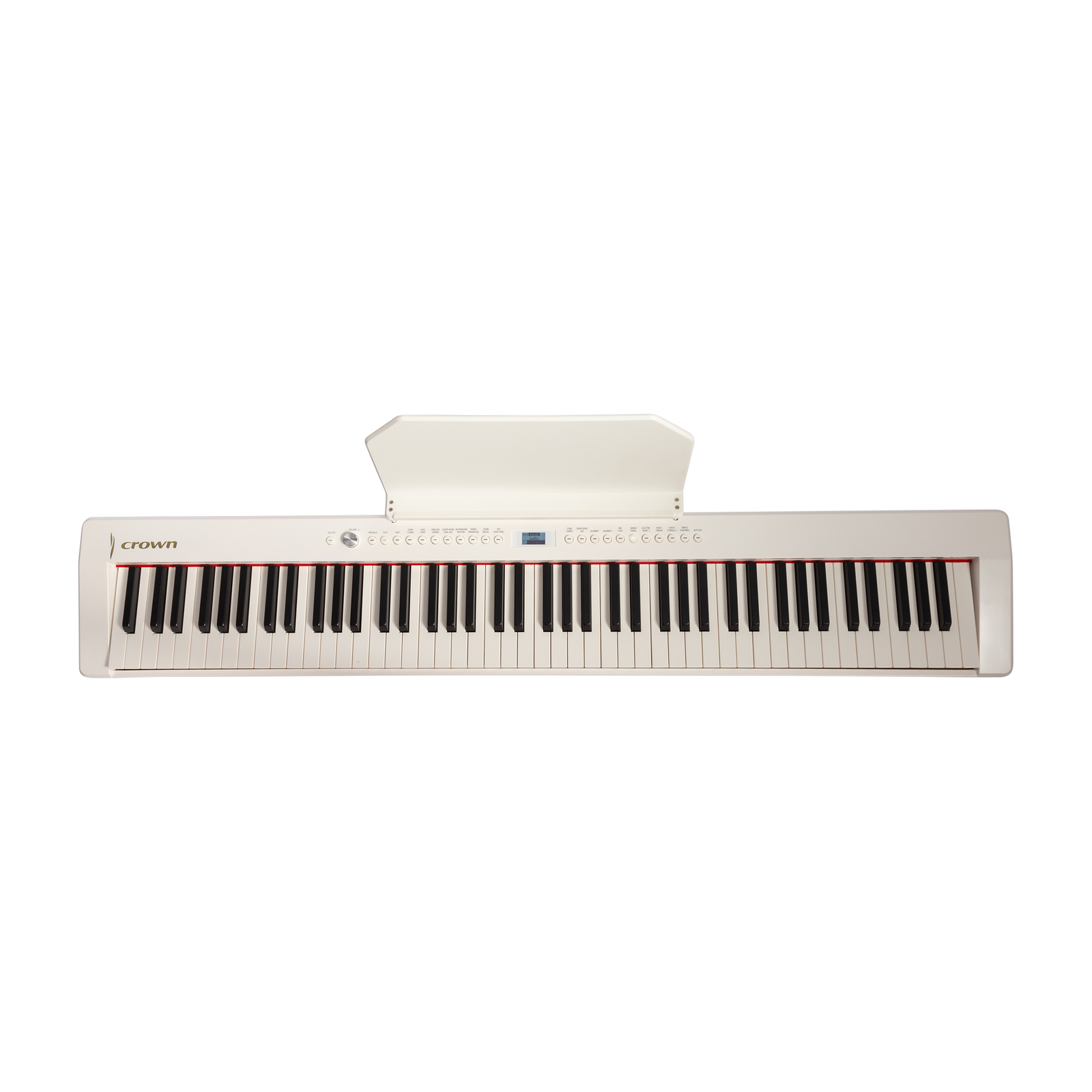 Crown CPP-811-WHT 88-Key Portable Digital Piano with Hammer-Action Keyboard and French Dream Sound Engine