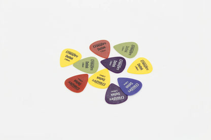 Crossfire Deltek 0.98mm Guitar Picks, 10 Pack Assorted Colors with Improved Grip — view 2
