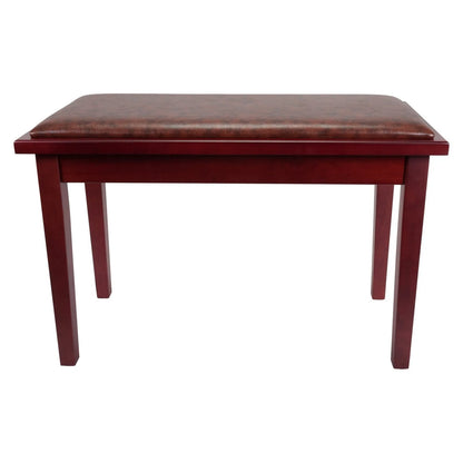 Crown Deluxe Timber Trim Duet Piano Stool with Storage Compartment, Mahogany CP-1-MAH — view 3
