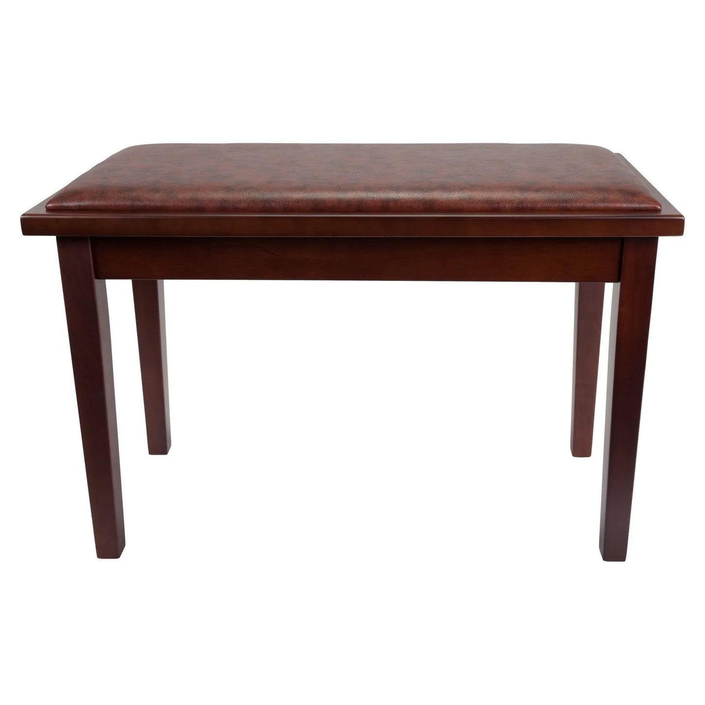 Crown Deluxe Timber Trim Duet Piano Stool with Storage Compartment - Walnut — view 3