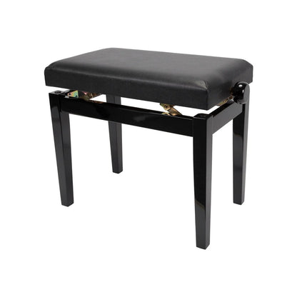 Crown Height Adjustable Piano Stool Black CPS-3A-BLK