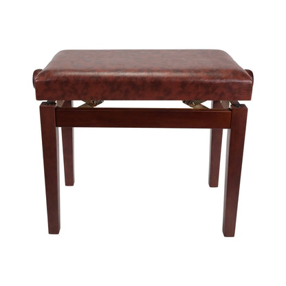 Crown Height Adjustable Piano Stool - Walnut Finish, Faux Leather, CPS-3A-WAL — view 2