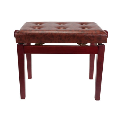 Crown Standard Tufted Height Adjustable Piano Stool Mahogany CPS-4A-MAH — view 2