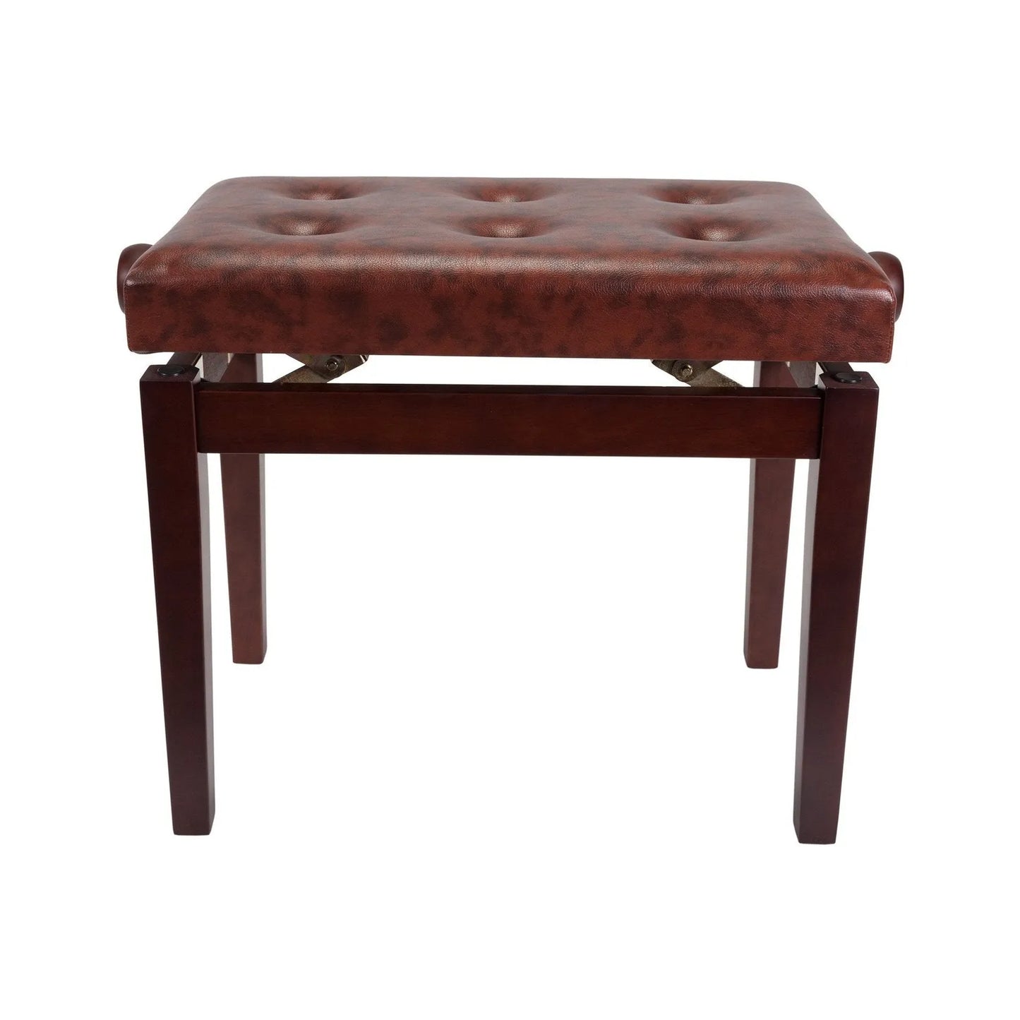 Crown Standard Tufted Height Adjustable Piano Stool - Walnut Finish — view 2
