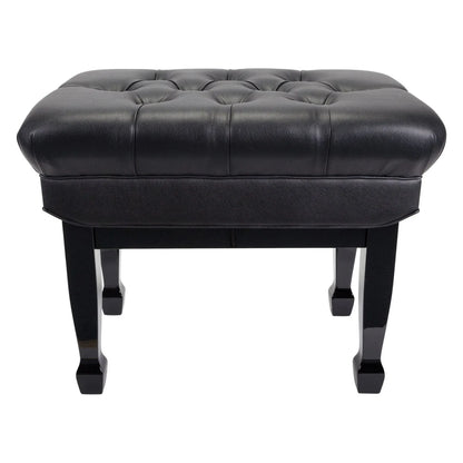 Crown Deluxe Double Padded Height Adjustable Piano Stool - Black, CPS-8A-BLK — view 2