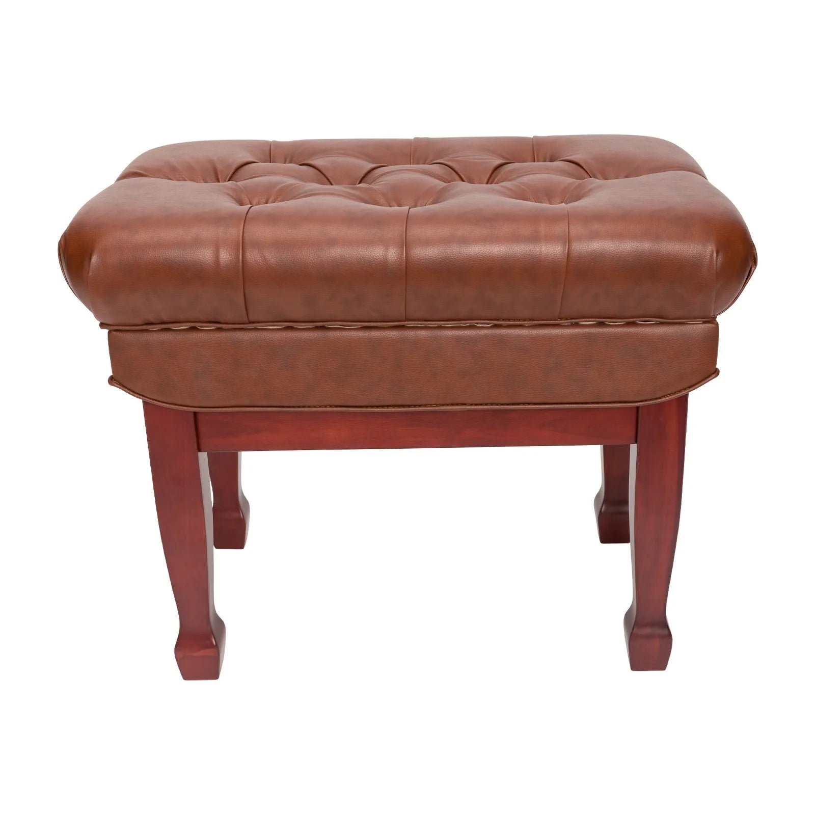 Crown Deluxe Mahogany Double Padded Height Adjustable Piano Stool CPS-8A-MAH — view 2