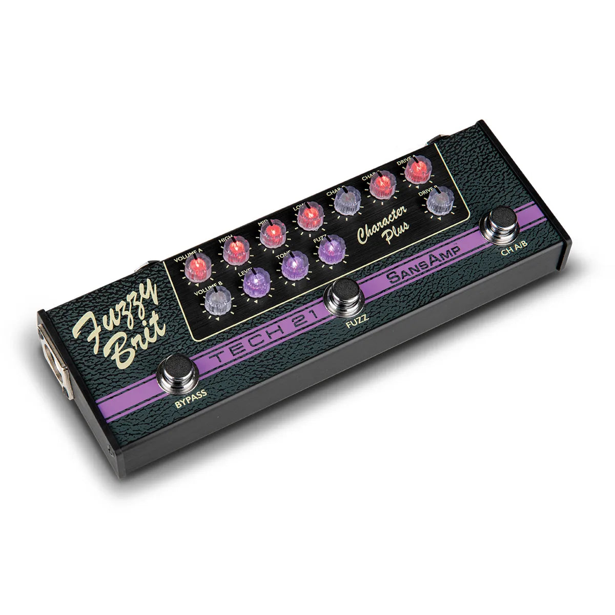 Tech 21 Character Plus Series Fuzzy Brit Electric Guitar Pedal — view 2