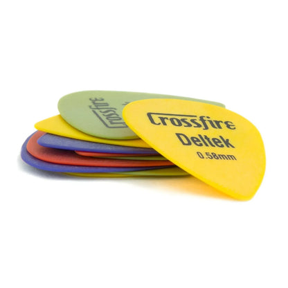 Crossfire Deltek 0.58mm Canned Guitar Picks - 20 Pack Assorted Colors — view 4