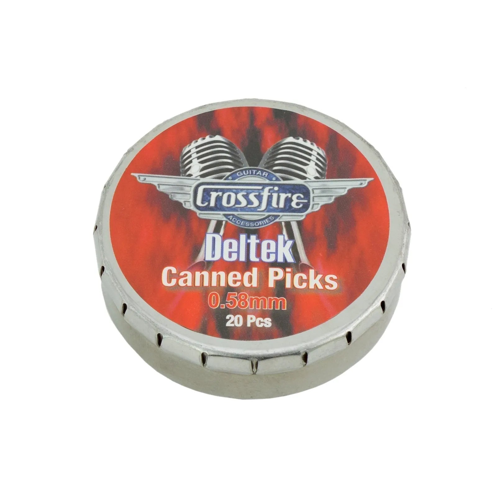 Crossfire Deltek 0.58mm Canned Guitar Picks - 20 Pack Assorted Colors — view 3