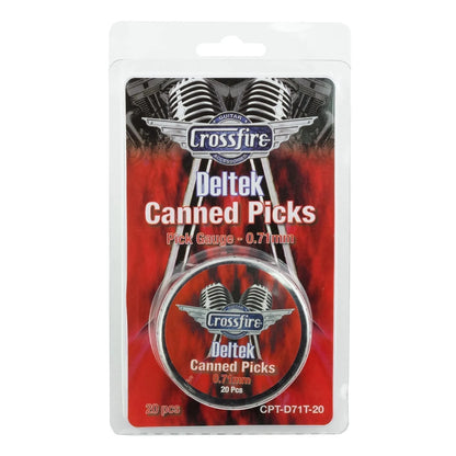 Crossfire Deltek 0.71mm Assorted Guitar Picks 20 Pack — view 2