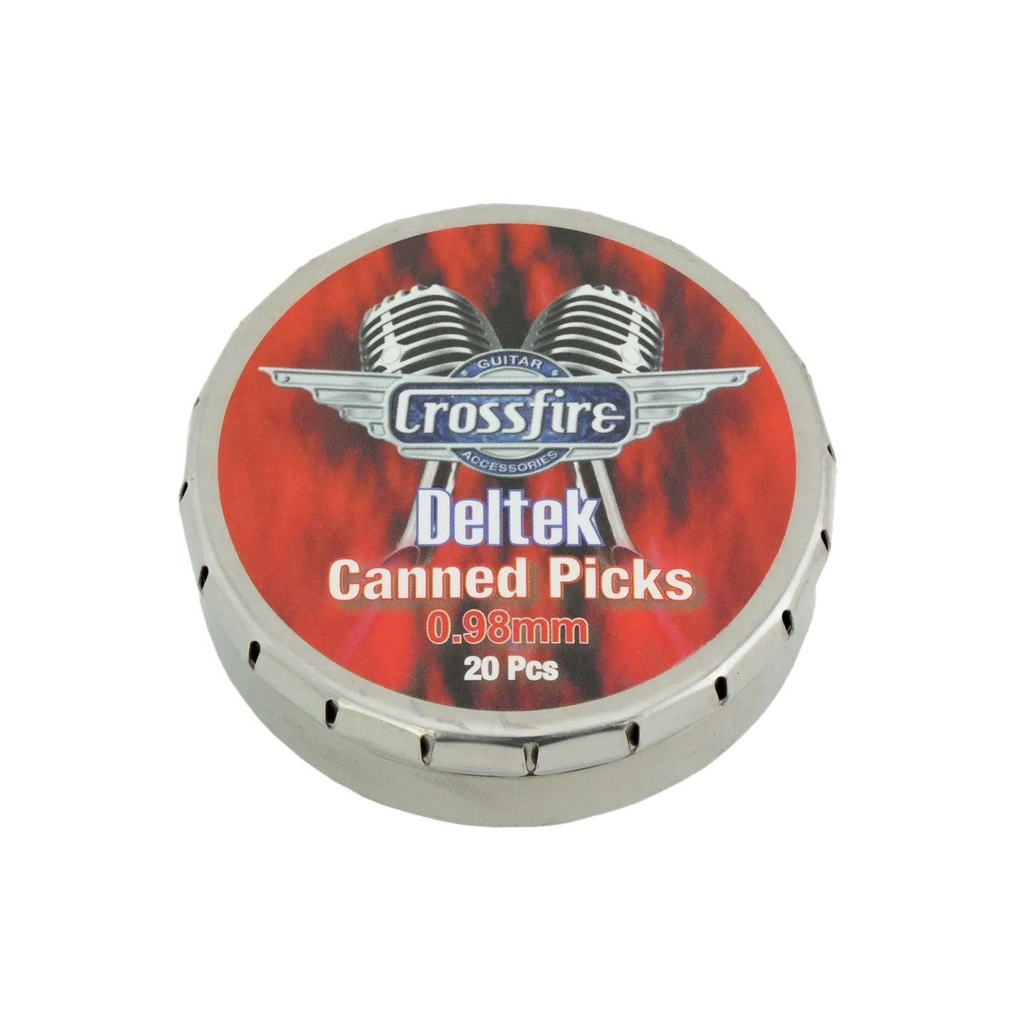 Crossfire Deltek 0.98mm Canned Guitar Picks - 20 Pack Assorted Colors — view 3