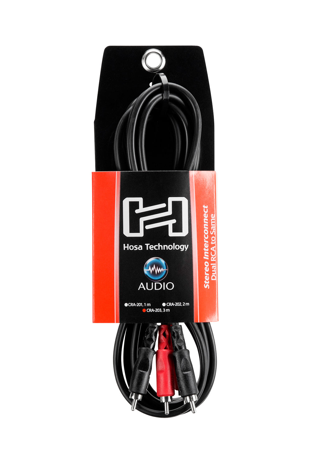 Hosa Stereo Interconnect, Dual RCA to Same, 3 m