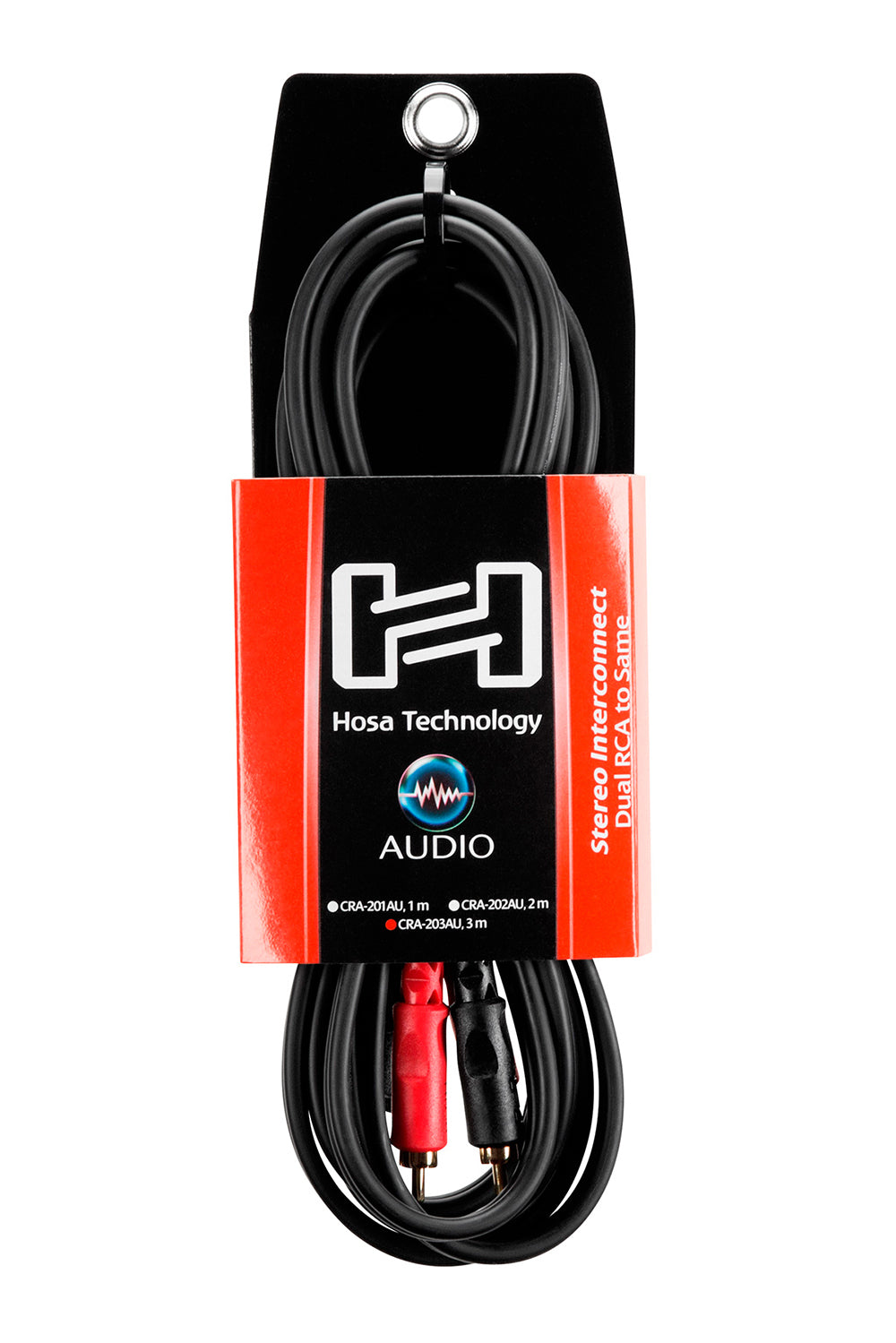 Hosa Stereo Interconnect, Dual RCA to Same, 3 m