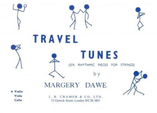 Travel Tunes for Violin by Margery Dawe, Cramer Music