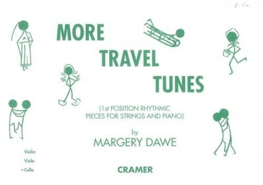 More Travel Tunes for Cello by Margery Dawe, Cramer Music
