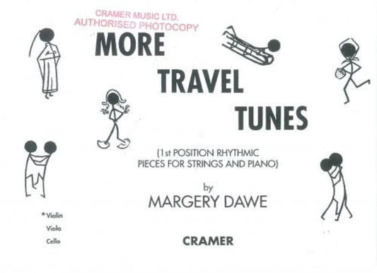More Travel Tunes for Violin by Margery Dawe, Cramer Music