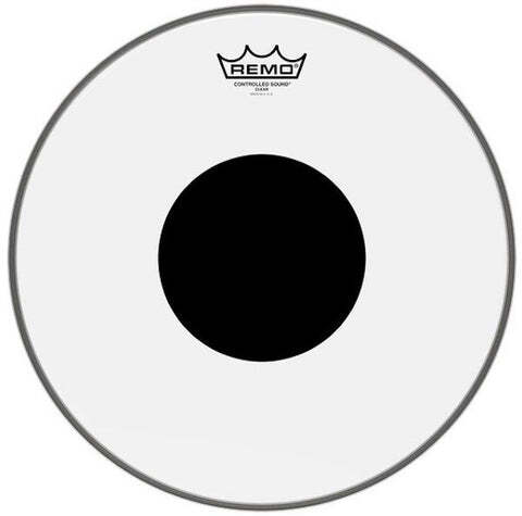 Remo Controlled Sound Clear Top Black Dot 6”