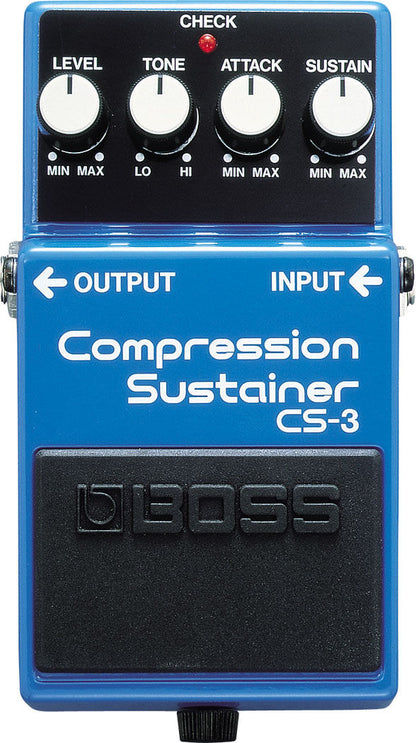 BOSS CS-3 Compression/Sustainer Pedal - Compact Signal Enhancer for Guitar & Bass — view 2