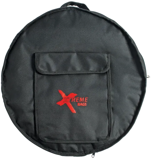 CNB 18 Inch Bodhran Gig Bag MW1049 - Black Waterproof Nylon with Shoulder Strap