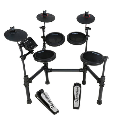 Carlsbro CSD5M 7-Piece Electronic Drum Kit with Mesh Pads, Bluetooth, USB Interface and Adjustable Frame