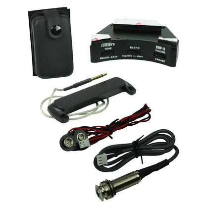 Crossfire Guitar Sound-Hole Pickup Kit with Preamp, Piezo, Magnetic Pickup, and Controls — view 2