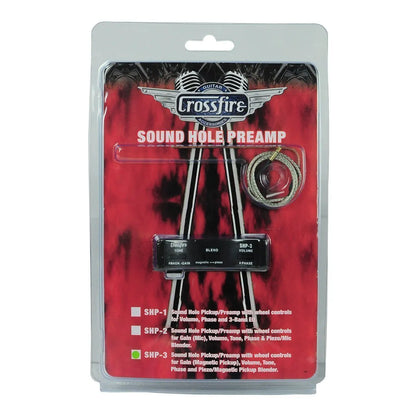 Crossfire Guitar Sound-Hole Pickup Kit with Preamp, Piezo, Magnetic Pickup, and Controls — view 6