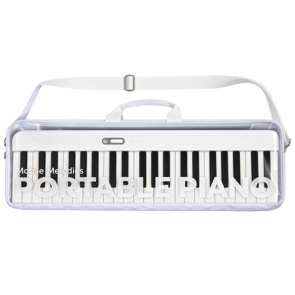 Crown Portable Magnetic Split Digital Piano White 88-Key Touch Sensitive Keyboard with Speakers USB-C Rechargeable Battery — view 3