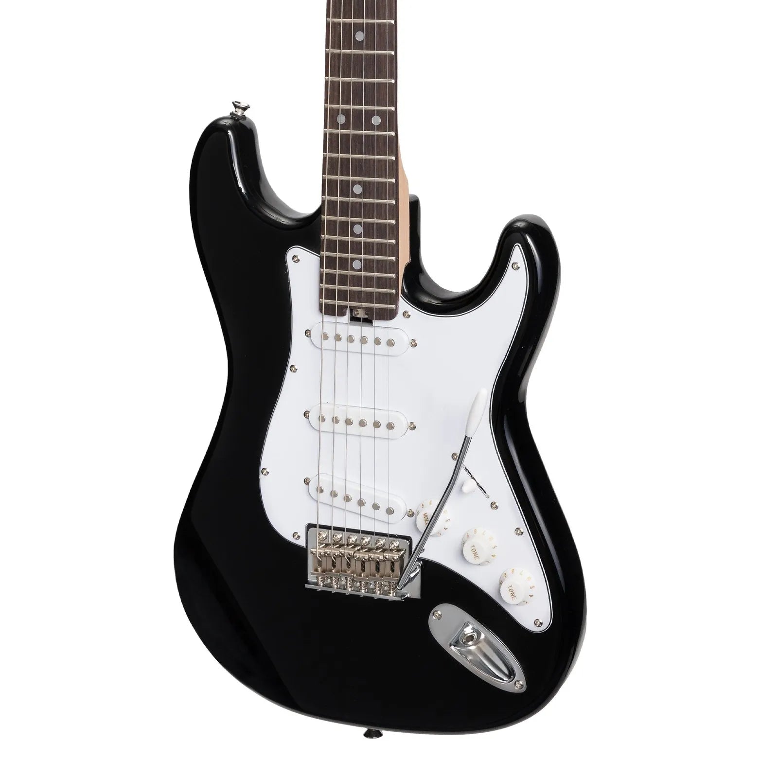 Casino CST-20-BLK Short Scale Electric Guitar Set with Gig Bag - Black — view 5