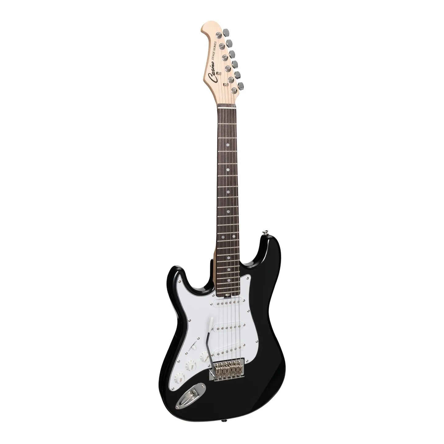 Casino CST-20L Black Left Handed Short-Scale Electric Guitar Set with Gig Bag — view 2