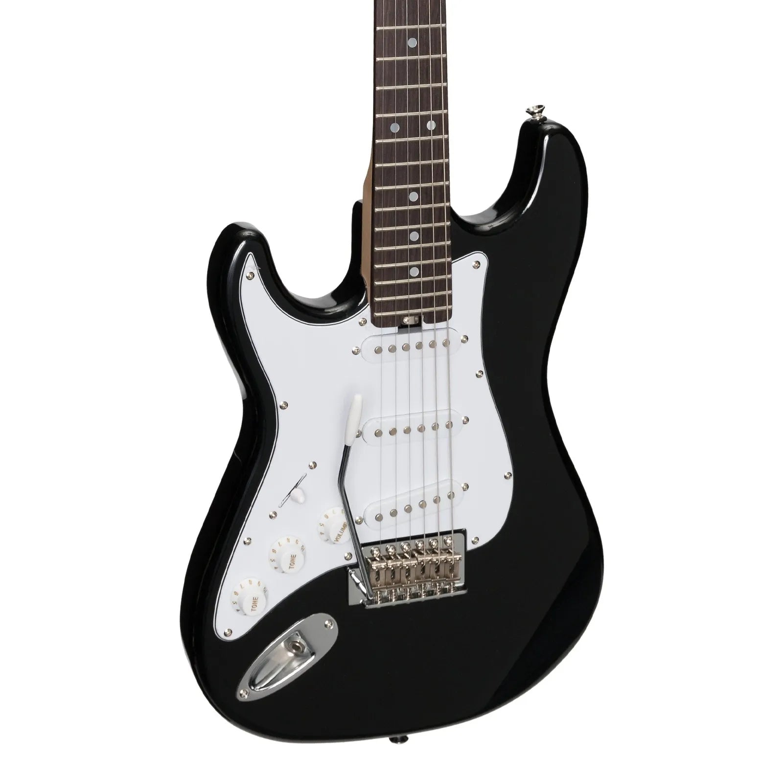 Casino CST-20L Black Left Handed Short-Scale Electric Guitar Set with Gig Bag — view 5