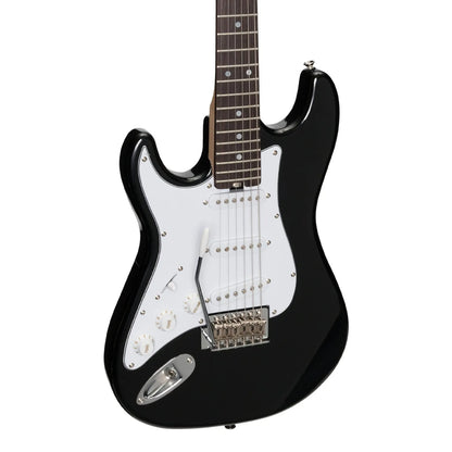 Casino CST-20L Black Left Handed Short-Scale Electric Guitar Set with Gig Bag — view 5