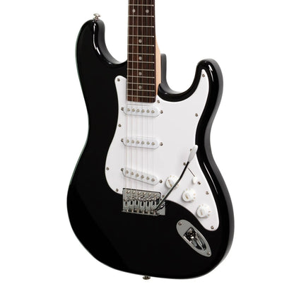 Casino CST-22-BLK Electric Guitar Set ST-Style Black with Gig Bag, Strap, Lead, and Picks — view 5
