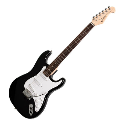 Casino CST-22-BLK Electric Guitar Set ST-Style Black with Gig Bag, Strap, Lead, and Picks — view 4