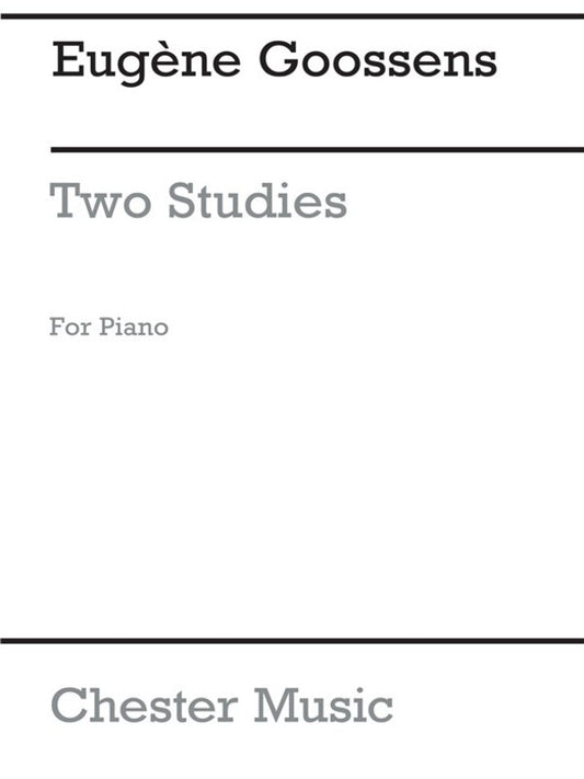 Goossens - Studies Op 38 For Piano (Softcover Book)