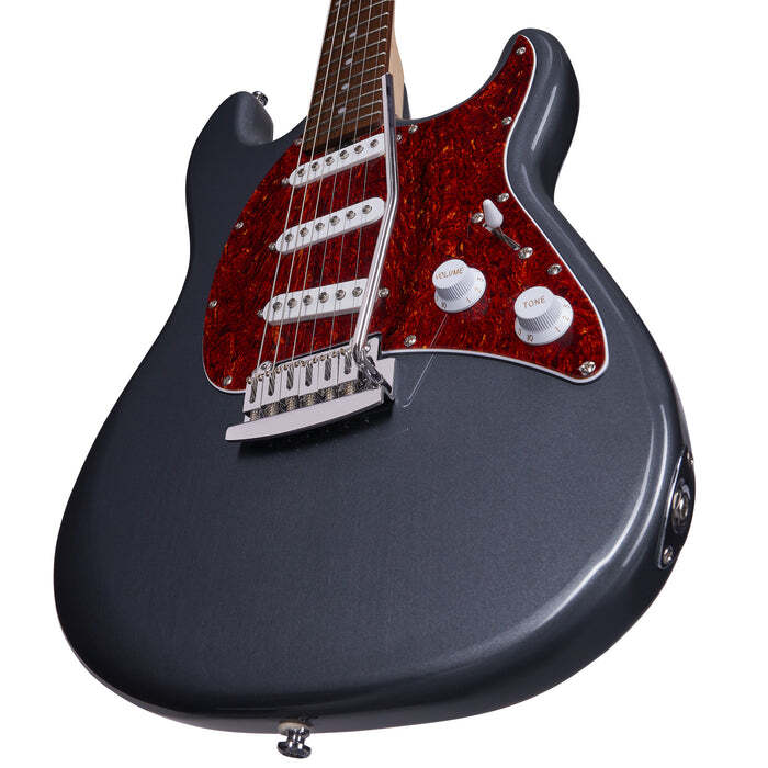 Sterling by Music Man S.U.B. Cutlass CT30SSS, Charcoal Frost Electric Guitar — view 3