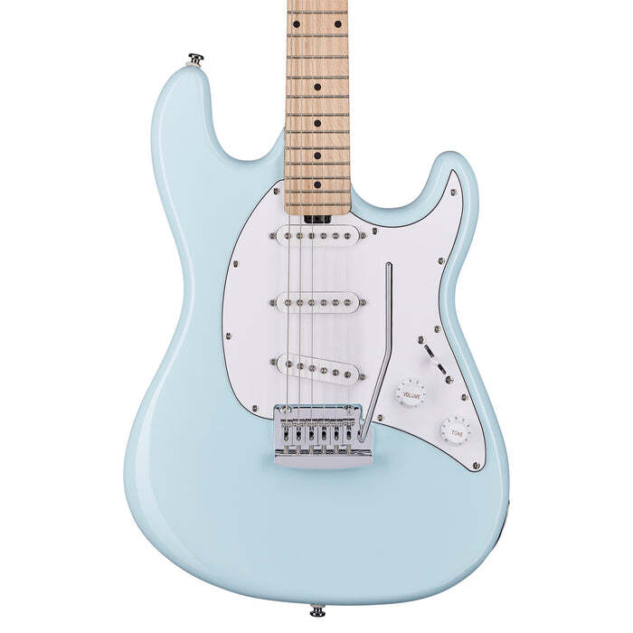 Sterling by Music Man S.U.B. Cutlass CT30SSS, Daphne Blue Electric Guitar — view 2